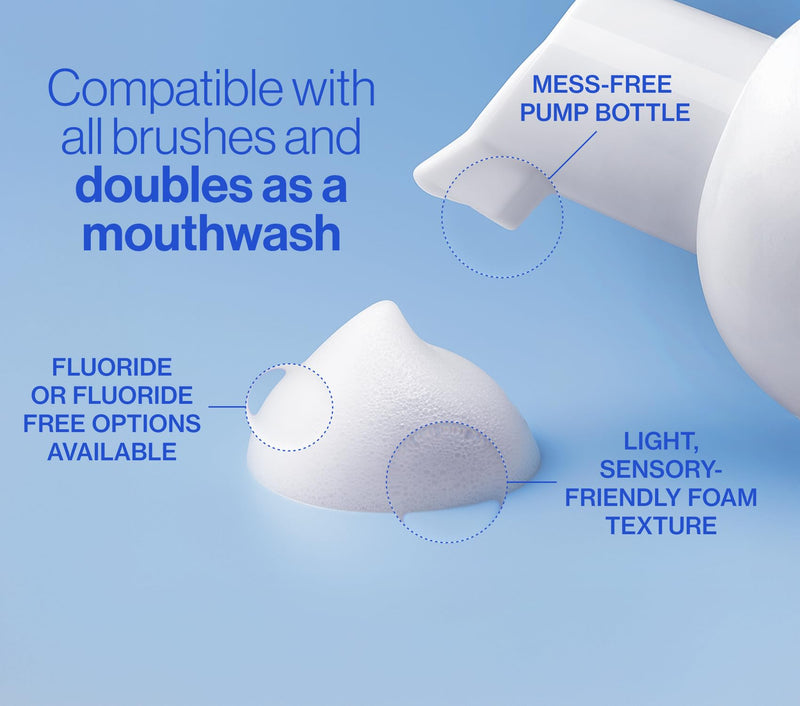 Autobrush Fluoride Foaming Toothpaste for Kids, Bubblegum Flavor, Whitening & Deep Cleaning, Travel Friendly, Anti-Cavity (Pack of 2) 1.69 Fl Oz (Pack of 2)