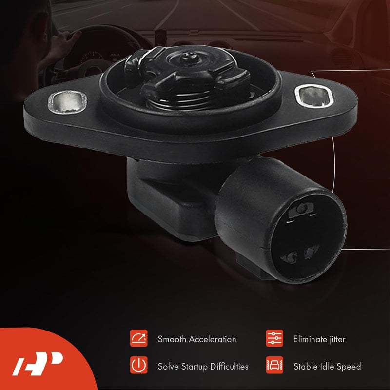 A-Premium TPS Throttle Position Sensor Compatible with Honda Accord 1990-2002, Civic 1989-2000, Civic del Sol 1993-1997, CRV CRX Odyssey Pilot & Acura CL Integra 1988-2001, MDX, Replace# 16400P06A11