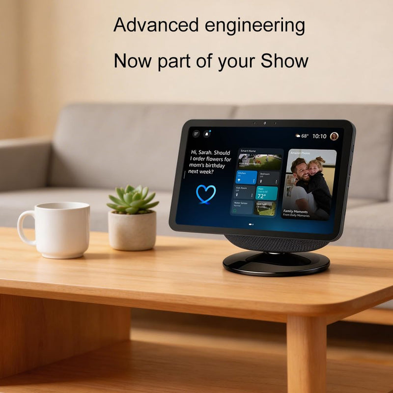 Adjustable Stand Compatible with Show 8 & Show 11, Swivel and Tilt to Improve Viewing Angle, Base Mount Accessories for Smart Display Models, Black