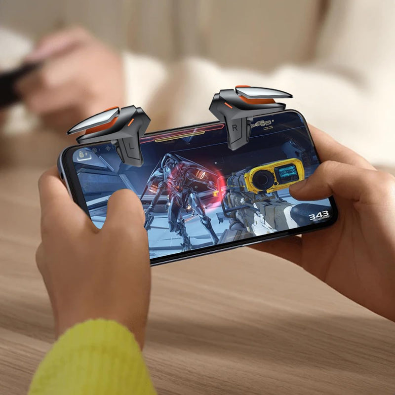 Phone Triggers for PUBG Game Controller, New Version Phone Triggers for Gaming PUBG Mobile/Knives Out/Call of Duty, Sensitive Shoot & Aim PUBG Trigger Smart Phone Gamepad Game Triggers for iOS/Android