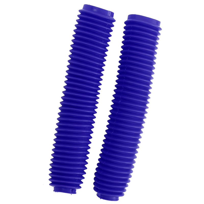 Motorcycle Front Fork Cover Pair Motorcycle Front Fork Shock Boots Dust Cover Replacement for RM125 DR250 DRZ400 400 (Blue) Blue