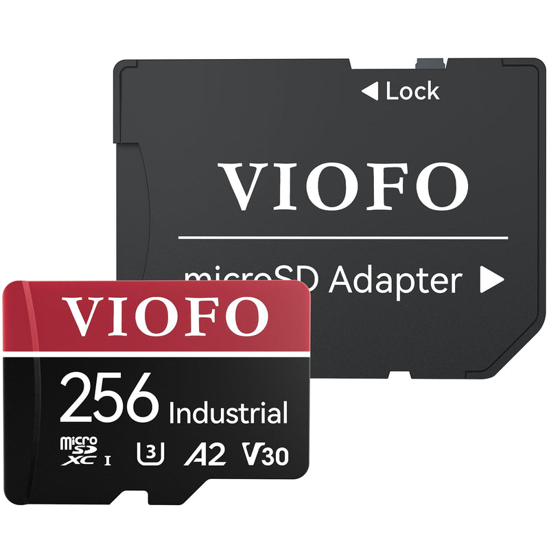  [AUSTRALIA] - VIOFO 256GB Industrial Grade microSD Card, U3 A2 V30 High Speed Memory Card with Adapter, Support Ultra HD 4K Video Recording VIOFO 256GB microSD Card