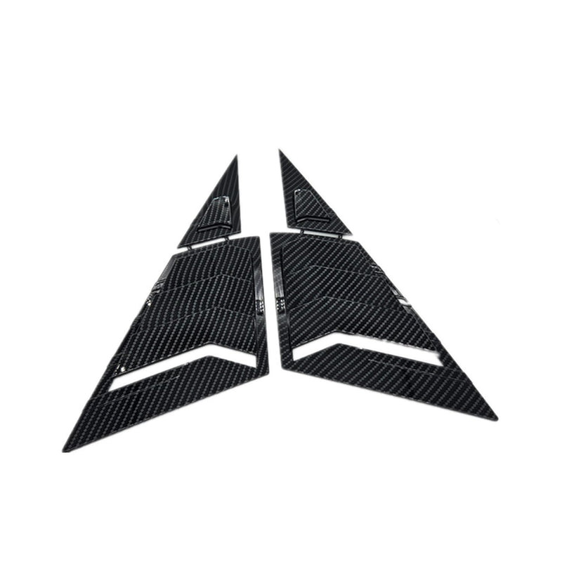 Window Louvers for 9th Gen Honda Civic Sedan 2012 2013 2014 2015 Front Side Window Louvers Air Vent Shades Panel Cover Auto Exterior Decoration Accessories（Front Side Carbon Fiber）