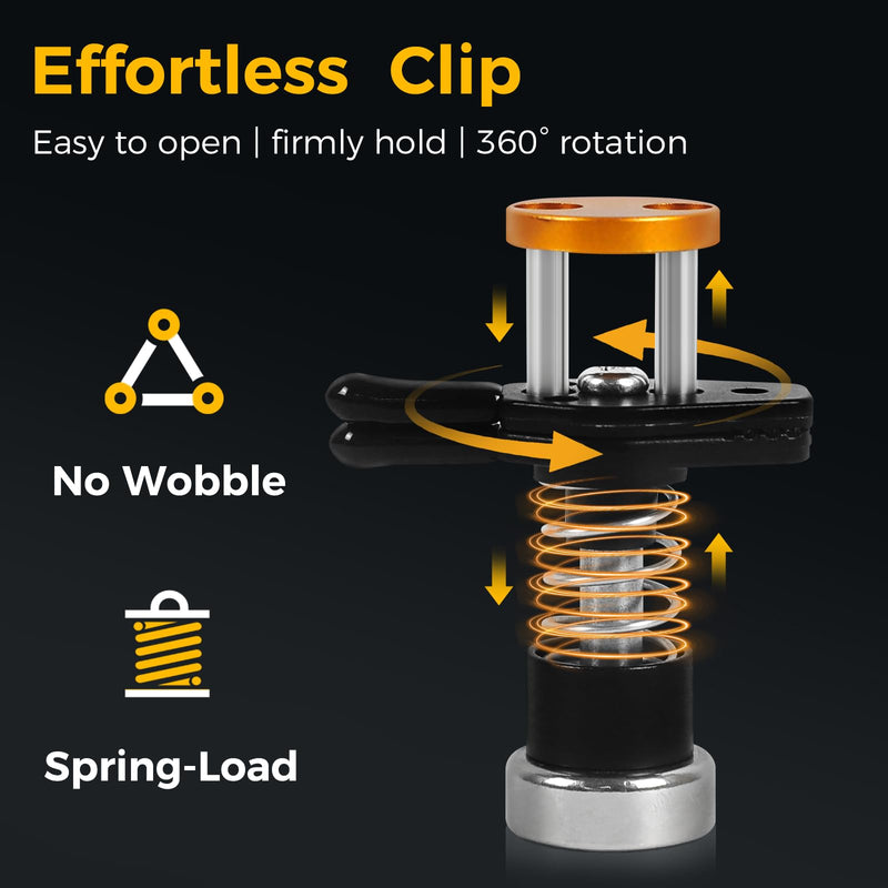 Helping Hands Clamp Metal, Adjustable Third Hand Soldering Holder Stand For Electronics, Hobby DIY, Craft, Jewelry, PCB Repair Solder Aid Station (Yellowblack, small) Yellowblack