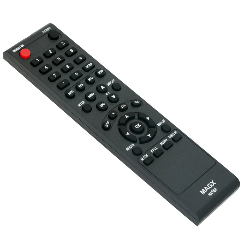 NA386UD NA386 Replacement Remote Control Commander fit for Magnavox Set Top Box TB100MW9A TV110MW9 TB100MW9 TB100MW9B TB100HW9 TB110MW9 TB110MW9A DTV Digital to Analog Converter