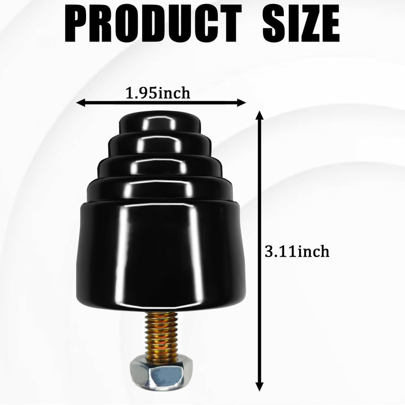 2PCS Rear Bump Stops, Suspension Bump Stopper Air Shocks for Cars Shock Absorbers All Purpose Bump Stop for Shock Absorption and Cushioning Absorbers for Cars Trucks Vans Off-Road Vehicles Black