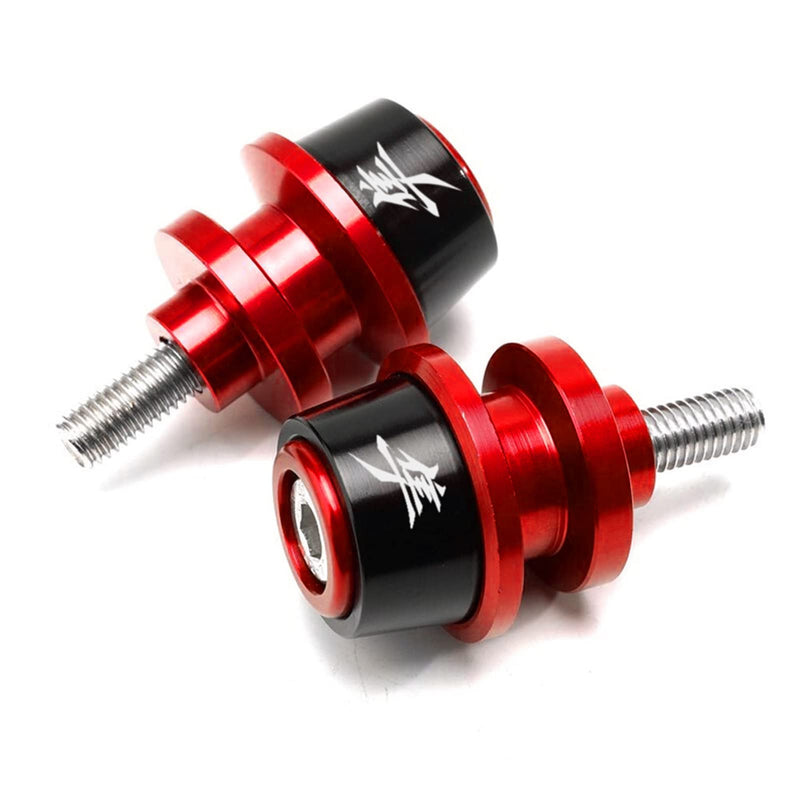 MOWOK Fits For SUZUKI Hayabusa GSX1300R GSX 1300R Gen 3 1999-2021 2022 2023 2024 Accessories Motorcycle M8 Swingarm Spools Slider Stand (Black) (Red) Red
