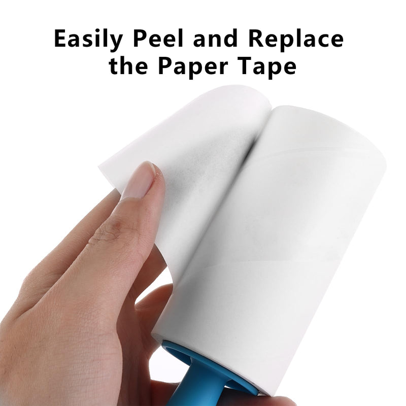ASelected 10 Pcs Lint Roller Refills with 1 Handle,1000 Sheets Roller Sticky Pet Hair Remover for Pet Cat Dog Hair, Dust,Clothes, Sofa