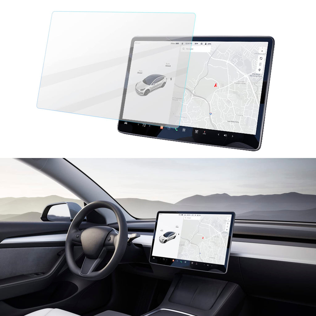 HD Tempered Glass Compatible with Tesla 3/Y 15.4" Center Control Touch Car Navigation Screen Protector Car Accessories Fit for Tesla 3/Y 15.4in