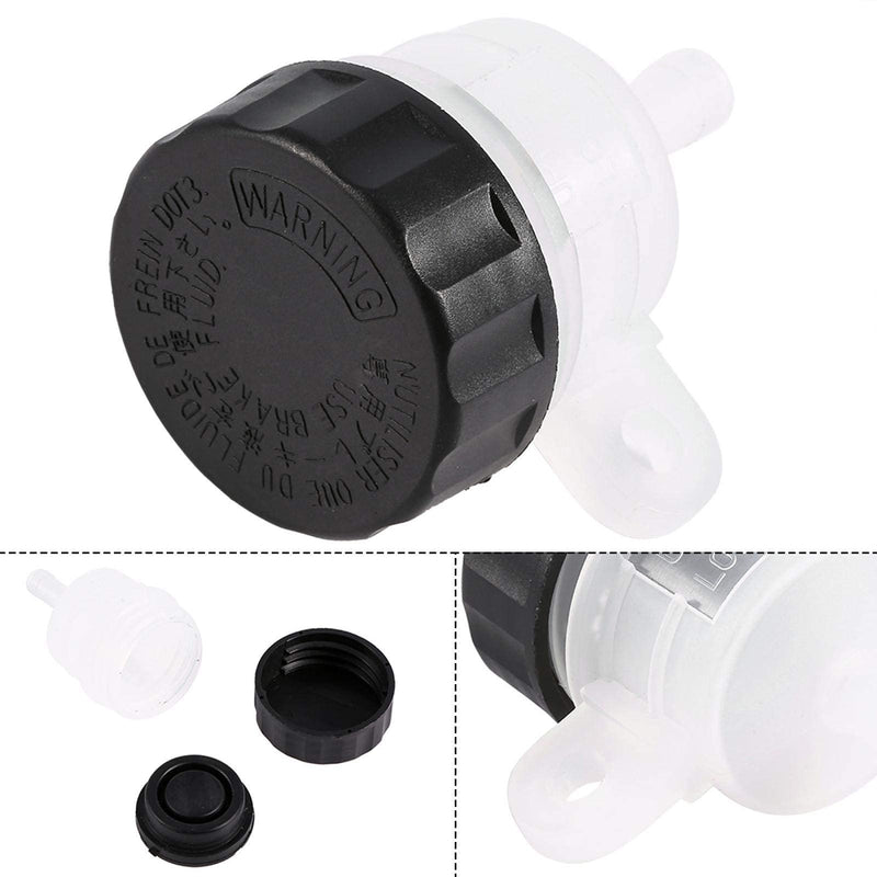 Motorcycle Rear Brake Reservoir - Universal Foot Rear Brake Master Cylinder Tank Oil Cup Fluid Bottle Reservoir