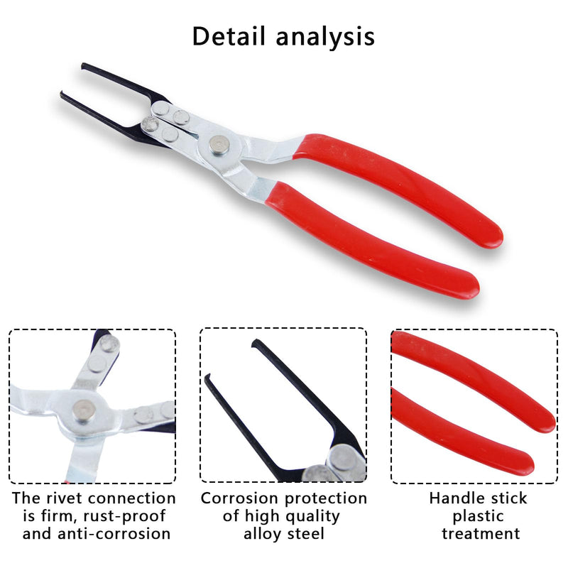 2 PCS Relay Tester, Electrical Disconnect Pliers, Automotive Relay Fmm Fuses Puller Tool, Automotive Relay Tester (Red) Red