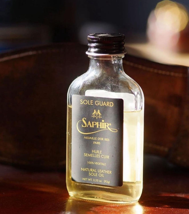 Saphir Medaille d'Or Sole Guard – Conditioner & Protector Oil for Leather Shoes