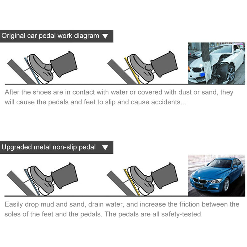 Foot Accelerator Gas Brake Pedal Cover Compatible for Jeep Grand Cherokee WK2 2011-2021, Compatible for Dodge Durango 2011-2024 Accessories No Drill Pad Cap Interior Jeep Grand Cherokee Pedal