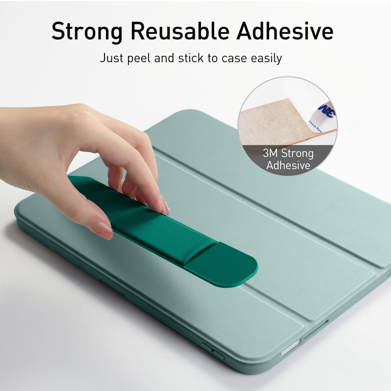 DTTO Pencil Holder for Apple Pencil 2nd & 1st Generation Case, New Apple Pencil Pro & USB-C Sleeve, Ultra-thin Elastic Stylus Protective Pouch with Adhesive Attached to iPad, Midnight Green