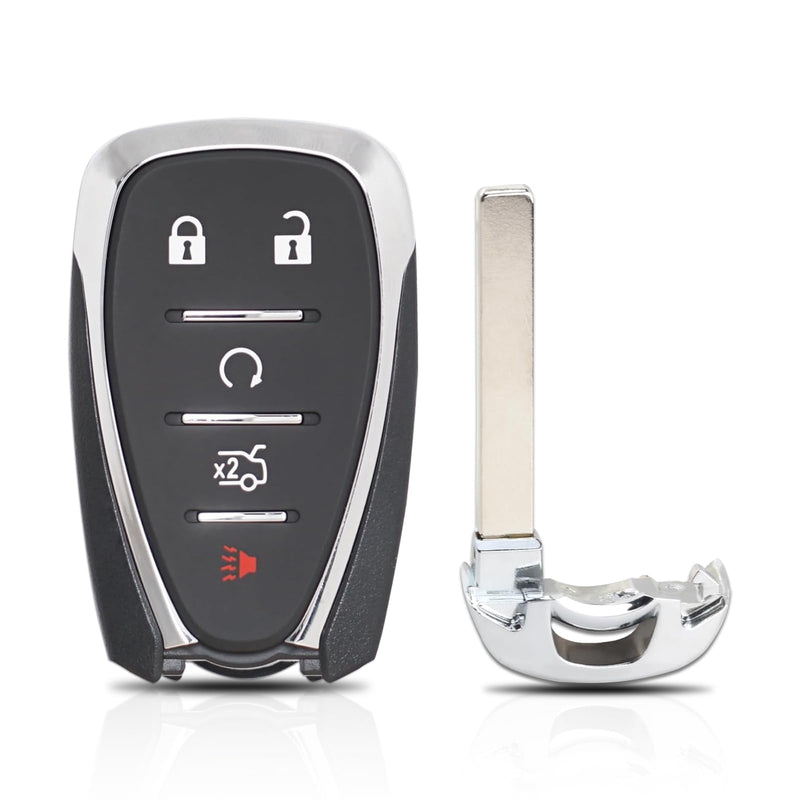 Key Fob Fit for 2016-2022 Chevy Malibu, 2016-2019 Cruze, 2016-2021 Camaro | HYQ4EA 433MHz Replacemt Key Fob 5 Button w/ Trunk Remote Start Replaces 13508769 13529662 13590048 13589533 13584497 46E Chip