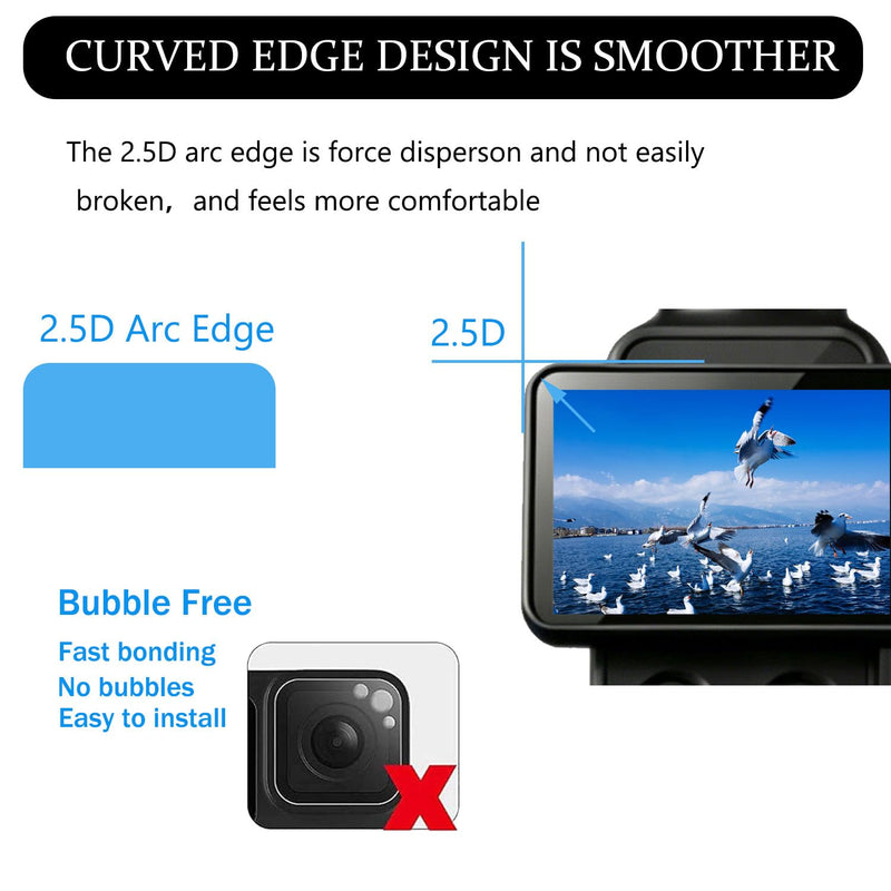 PCTC 3 Pcs Screen Protector for DJI osmo pocket 4 pro | 9H Hardness Tempered Glass for DJI pocket 4 pro Accessories, Anti-Scrach Anti-Fingerprint Anti-Bubble