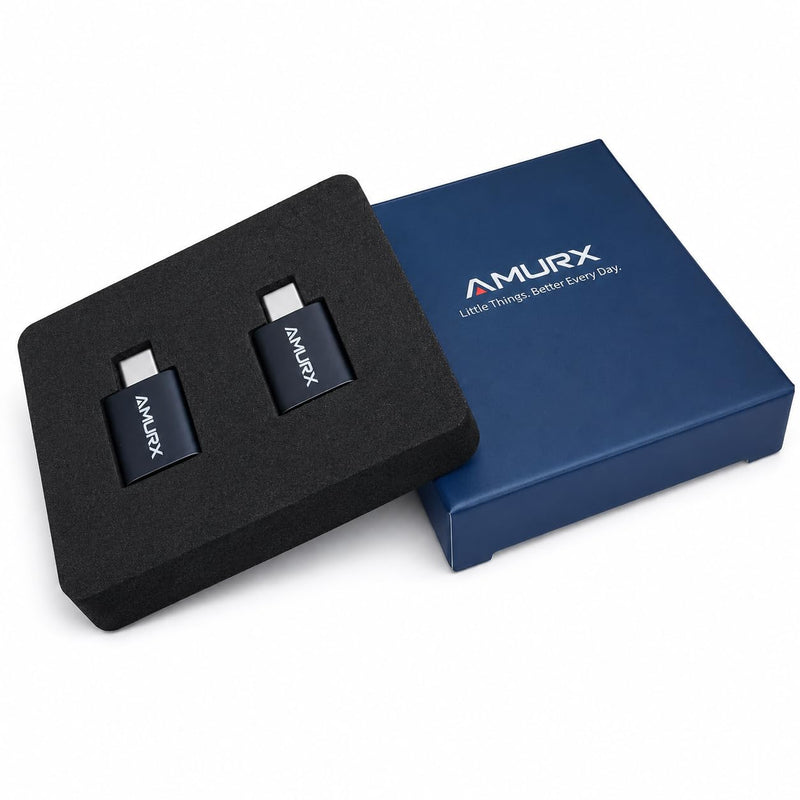 USB C to USB A Adapter 2 Pack, USB 3.2 Gen 2, 10Gbps, OTG, 3A Fast Charging, for iPhone17/16, MacBook, iPad, Samsung, Dell XPS, Surface