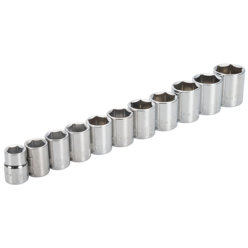 CRAFTSMAN Socket Set, Metric, 3/8" Drive, 6 Pt., 11Piece (CMMT12043) 3/8" in