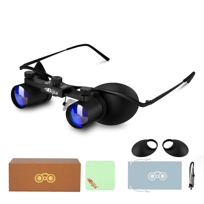 BIJIA Opera Glasses Binoculars, 2.5X Magnification, Glasses-Style | Hands-Free, Lightweight, Adjustable Focus, For Live Events & Concerts, Ideal for Theater, Sports, Travel, Museum Visits