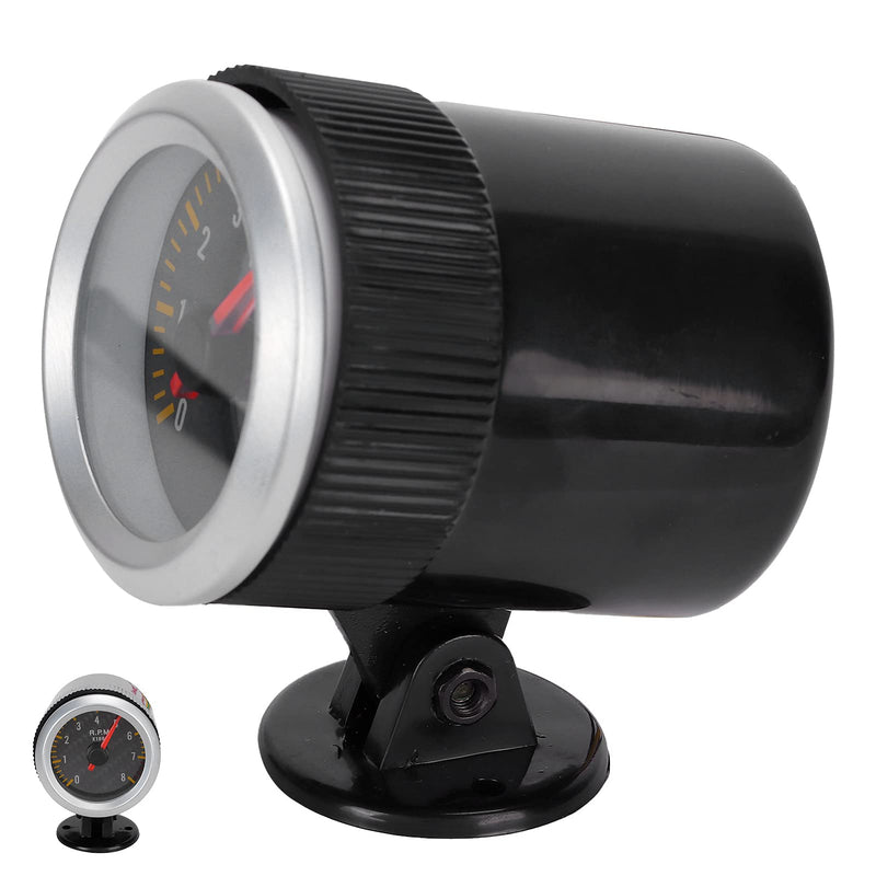 Tacho Gauge,Tachometer 52mm/2.05in 0‑8000 RPM Carbon Fiber Panel Pointer 12V Universal for 4 6 8 Cylinder Engines SUV
