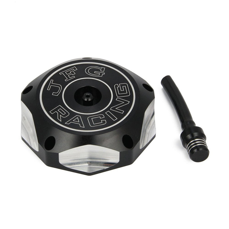 JFG RACING Billet ATV Gas Fuel Tank Cap Cover For YFZ 450,YFZ450R,Banshee 350 200,Raptor 660 350 250 125,Warrior 350 450,Kodiak 400,Grizzly 660 450 400 350 300,Bruin 350 250 (Black)