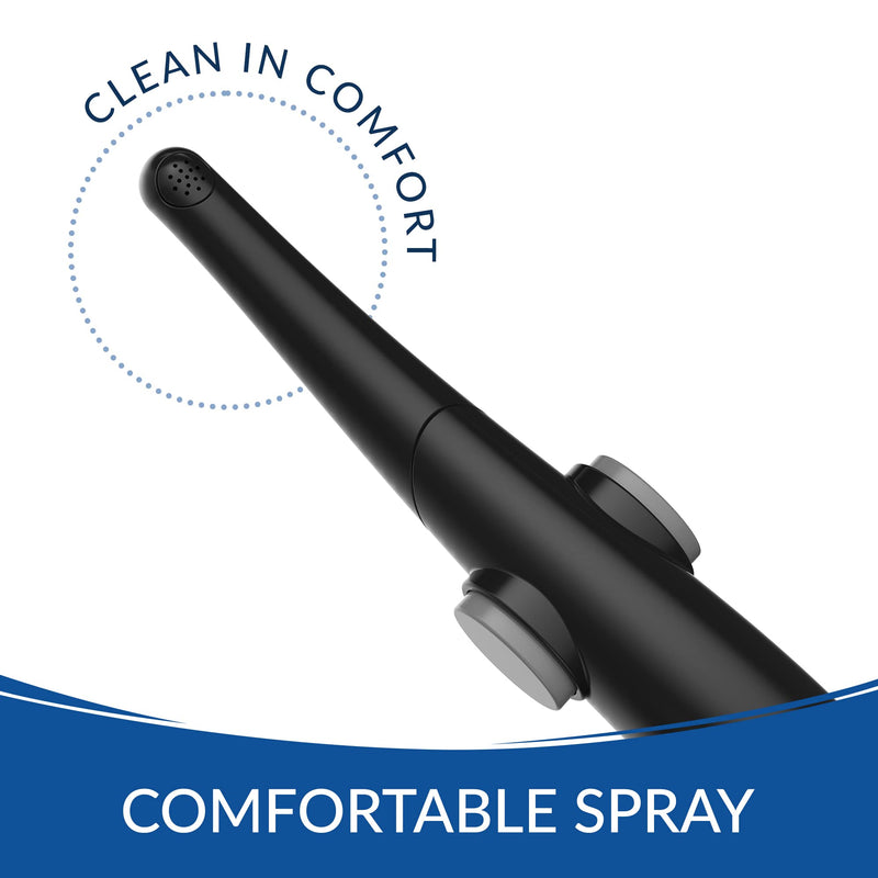 Bio Bidet by Bemis Pearl Handheld Bidet Sprayer Toilet Attachment Posterior & Feminine Wash with Stainless Steel Hose & Mount Kit, Black