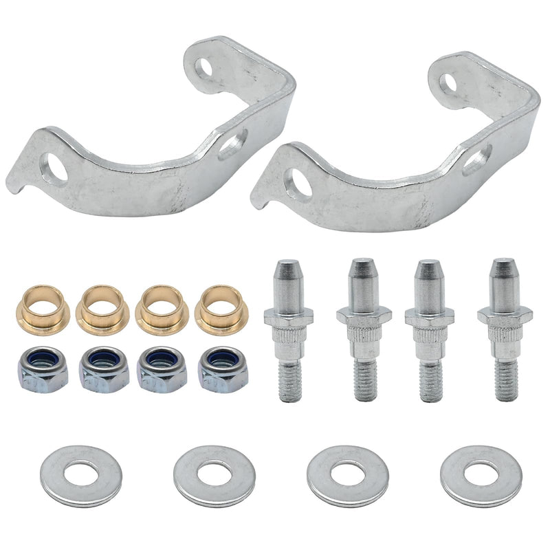 1 Pair 38456 Driver Side Door Hinge Pin and Bushing Kit Replacement for Chevrolet Silverado Suburban Avalanche Tahoe, Cadillac Escalade, GMC Sierra Yukon, Replaces 38456 6038456 89025539