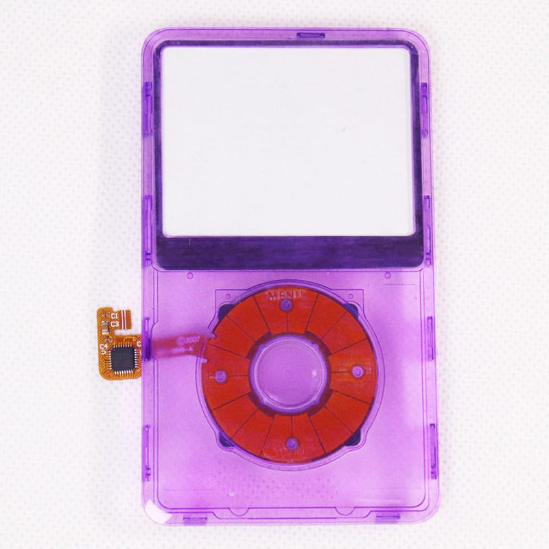 Clear Purple faceplate with clickwheel and Button for iPod Classic 6th 7th for Classic 80GB 120GB 160GB