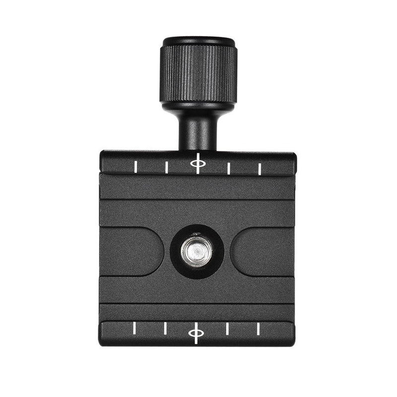 Andoer QR-50 Quick Release Plate Clamp Adapter with Built-in Bubble Level for Arca Swiss RRS Wimberley Tripod Ball Head