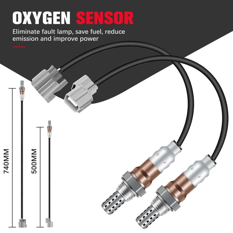 234-4099 SG1861 Oxygen Sensor fit 2001 2002 2003 2004 2005 for Honda Civic Sedan Coupe 1.7L SG336 Heated O2 Sensor 1 Sensor 2 Upstream Downstream 2PCS 234-4092 234-4123