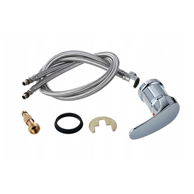 Faucet for Shampoo Bowl - Salon Faucet - Shampoo Faucet - Salon Shampoo Bowl Faucet - Shampoo Bowls Faucet Replacement, 1/2 inch Inlet | Professional backwash faucet with hot & cold mixer. Universal replacement for salon shampoo bowls. Chrome finish.