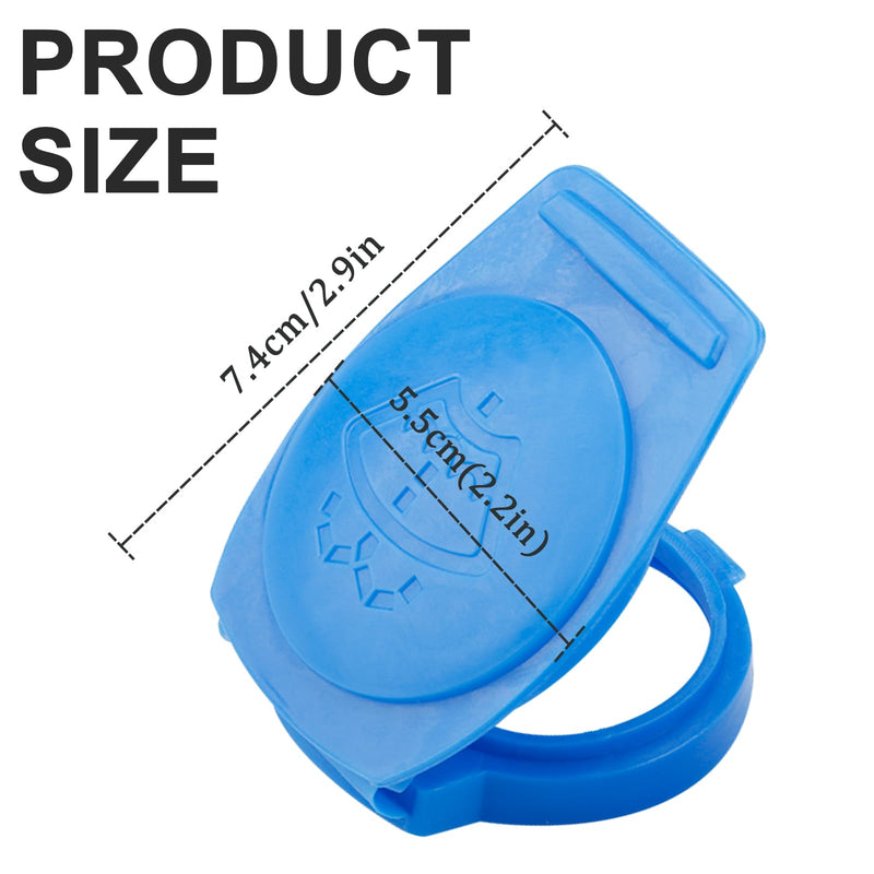 Washer Fluid Cap,Windshield Washer Fluid Cap,Reservoir Tank Bottle Cap Cover,Wiper Fluid Cap Compatible With Volkswagen Atlas Tiguan Arteon Jetta Replaces #3Q0955455