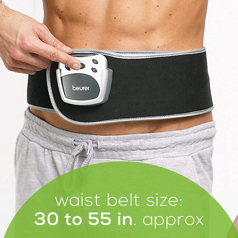 Beurer EM38 Lower Back Pain Relief Belt, TENS Unit Muscle Stimulator | 4 Electrodes | Adjustable & Breathable | Women & Men | Fits 30”-55” Waist | Lower Back Support, Lumbar Support, Back Brace Belt EM38 - TENS Back