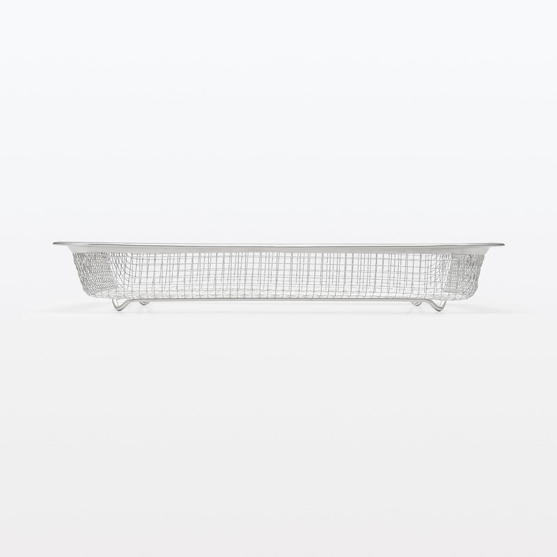 Stainless Steel Mesh Tray - Large 8.1" x 10.6" x 1.8"