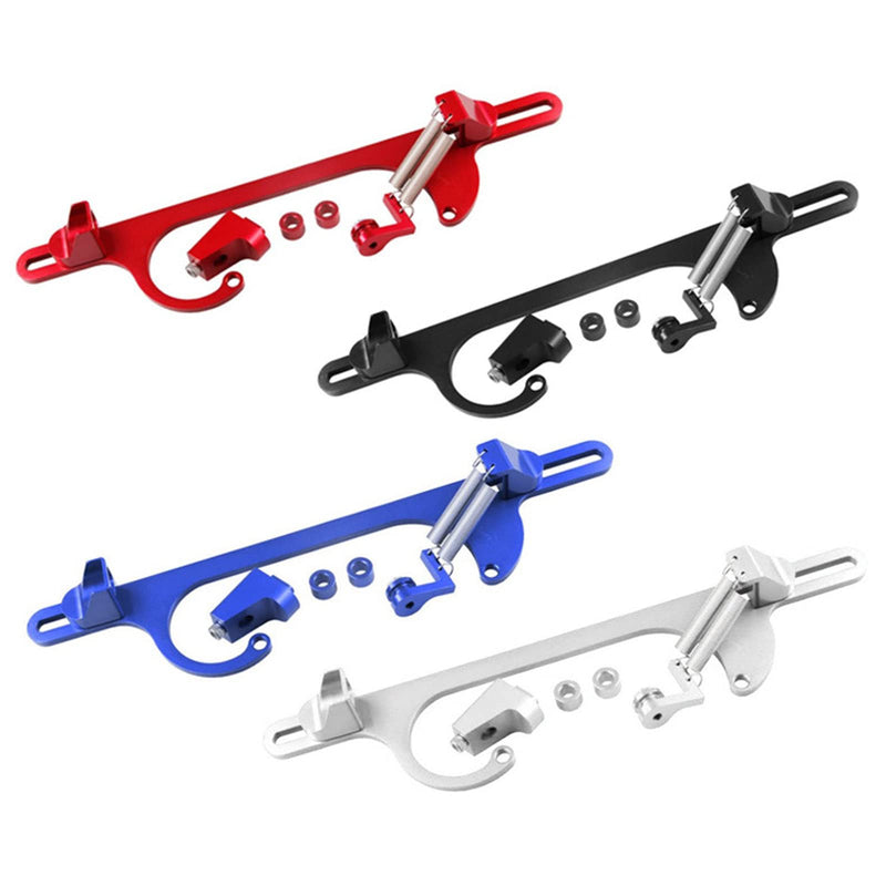 4150 4160 Series Throttle Body Cable Bracket Billet Aluminum Anodized Throttle Cable Bracket Adjustable (Black) black