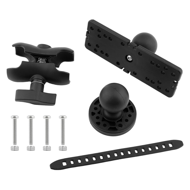 Fish Finder Mount Base, Universal 360 Rotation, Black