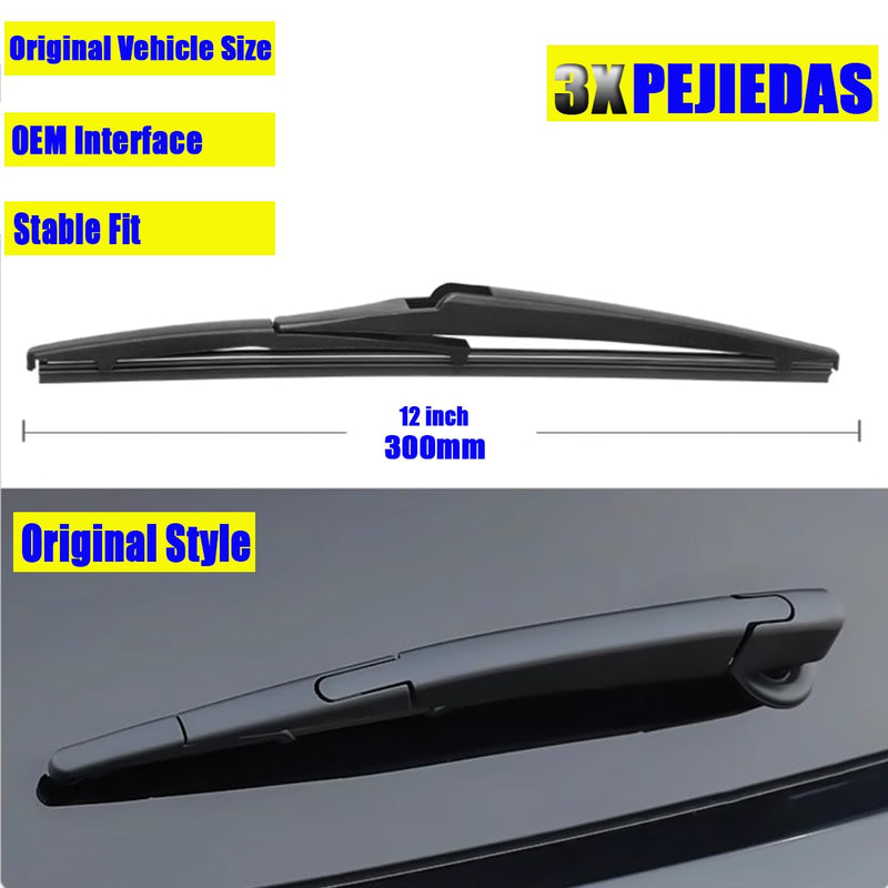 3 x OEM Wiper Blades, Replacement Wiper Blades for Hyundai Santa Fe 2019-2023/Elantra GT 2018-2020/Sorento 2016-2020 (26“ & 16” Front Wipers + 12” Rear Wiper Blades) 26 "+16" /12" ( set of 3 )