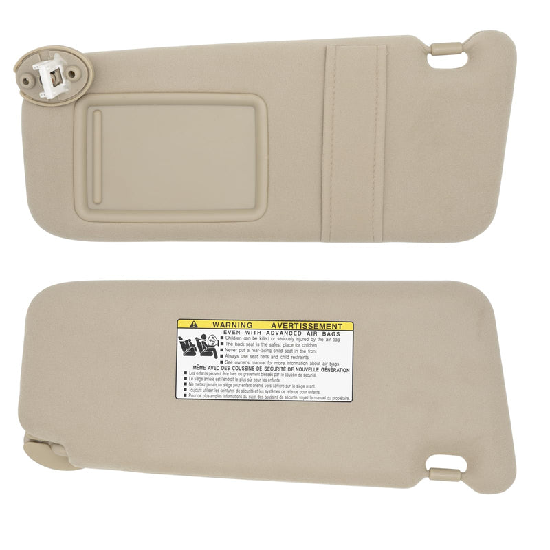 NHILES Driver Left Side Sun Visor Replacement Fits for Toyota Venza 2009-2016 Sunshade 743200T021A1 Color: Beige Beige(Left Driver Side)
