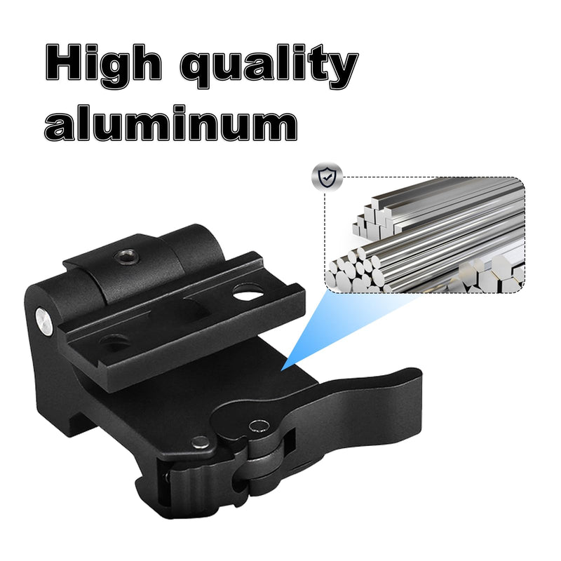 New Aluminum Quick Release 3X Magnifier Mount Central Height :1.93 inches (with 7mm Spacer) for G33 G43 G45 Flip-to-Side Mount Kit Optics Base QD Compatible with Standard 21.2mm Base Mounting
