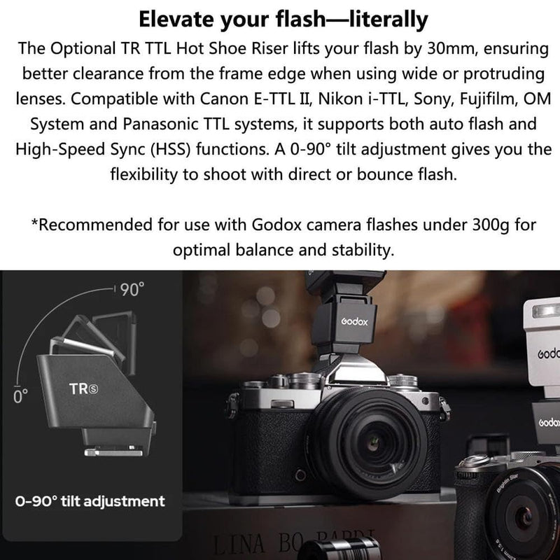 Godox iT20 N IT20N TTL Auto Mini Flash for Nikon Z50 / Z50 II/ D3500/ D750 | i-TTL Manual Modes with USB-C Rechargeable 300mAh Battery,1.5s Recycle,Hot Shoe Triggering for Nikon D3400 Z5 Z6 Zfc