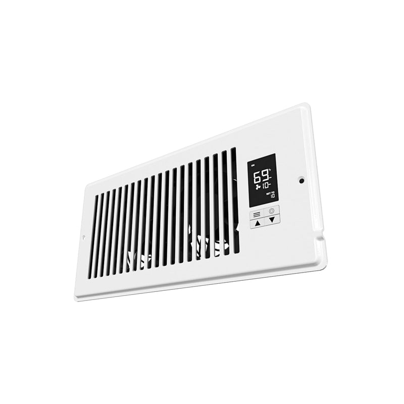 Quietcool Register Booster Fan for 4" x 10" Registers - Smart App Control - Quiet Vent Fan with Auto Thermostat - 10 Speeds