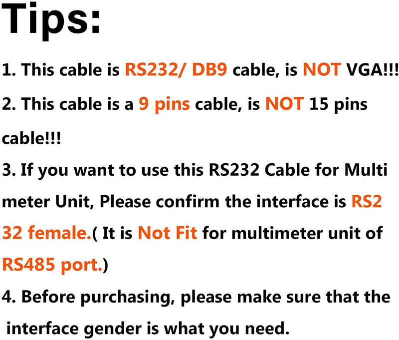 CableCreation USB to RS232 Serial Adapter with PL2303 Chipset, 10 FT USB to DB9 Pin Female Converter Cable for Cashier Register, Modem, Scanner, Digital Cameras,CNC etc, Black 10FT / 3M