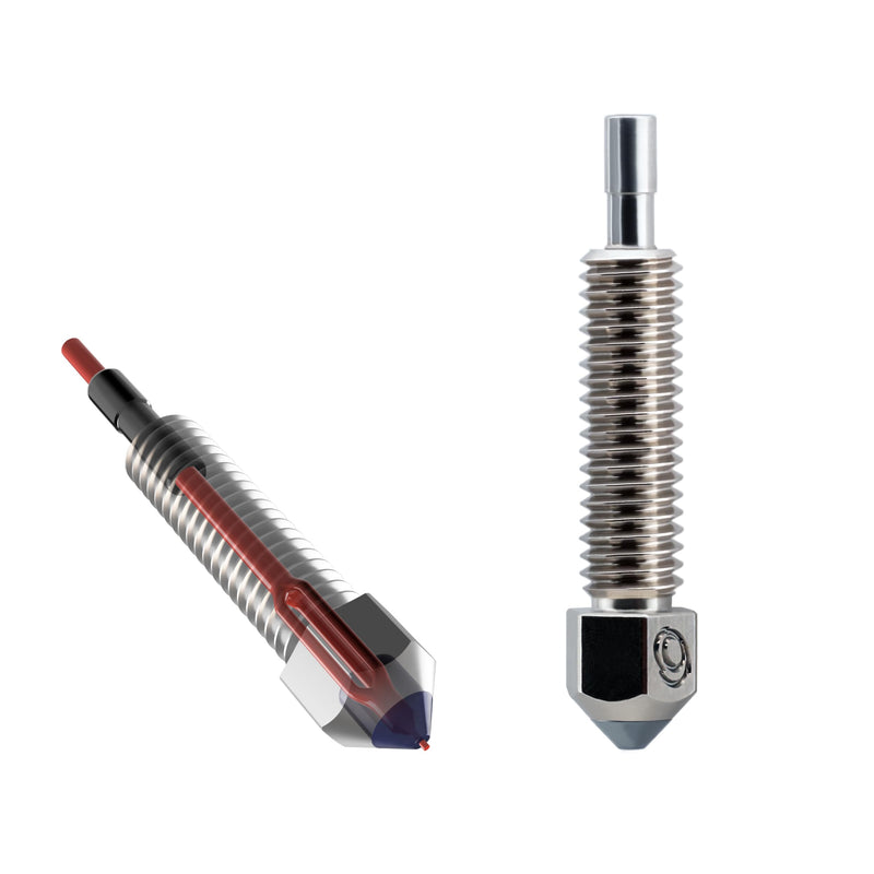 Microswiss FlowTech™ CHT High Flow - CM2™ Nozzle - Equipped with CHT Technology - Multi Filament Channel Design - Copper Body, M2 Hardened High Speed Steel Tip, Long Life, Wear Resistant (.6mm) .6mm