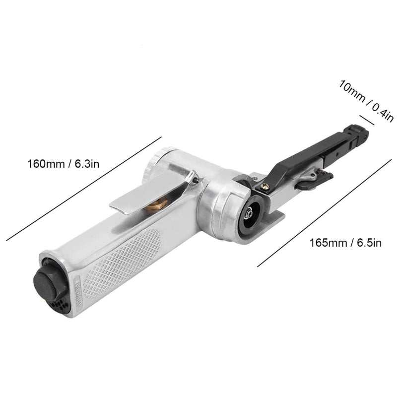 Eboxer Air Belt Sander, 10mm Pneumatic Belt Sander 3/8" x 13" with 3pcs Belts, File Sander for Cutting and Grinding, Air Grinding Polishing Tool for Wood Glass Metal