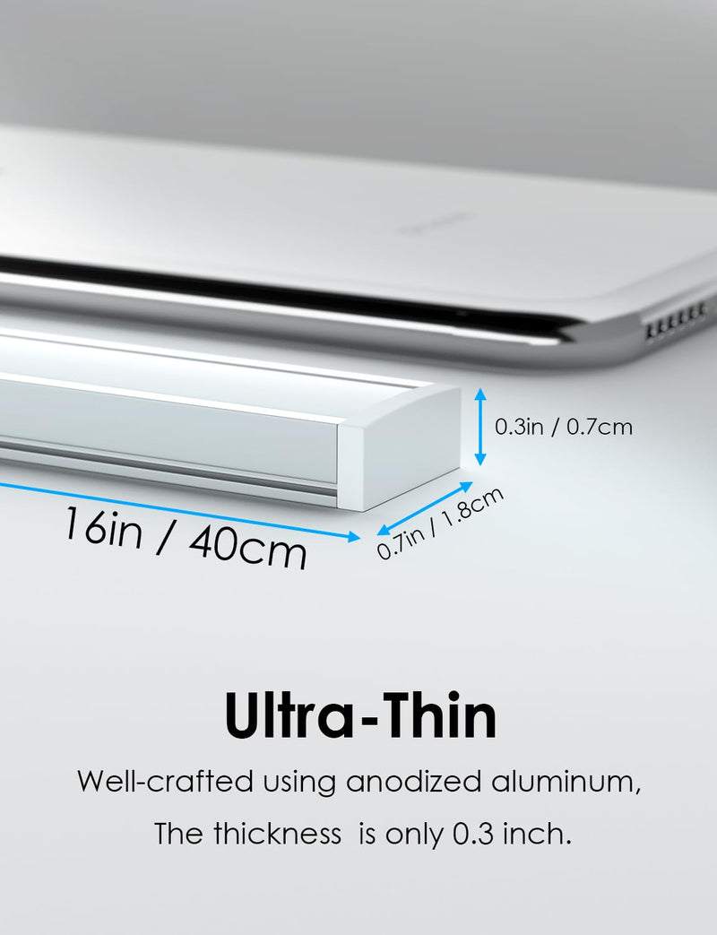 Motion Sensor Under Cabinet Lighting Indoor Plug in, 16" 12V LED Under Counter Lights Super Bright Magnetic for Kitchen/Hallway/Toilet/Garage/Closet(Cold White/6000K, 3 Pack) Cool White/6000K 3 Pcs