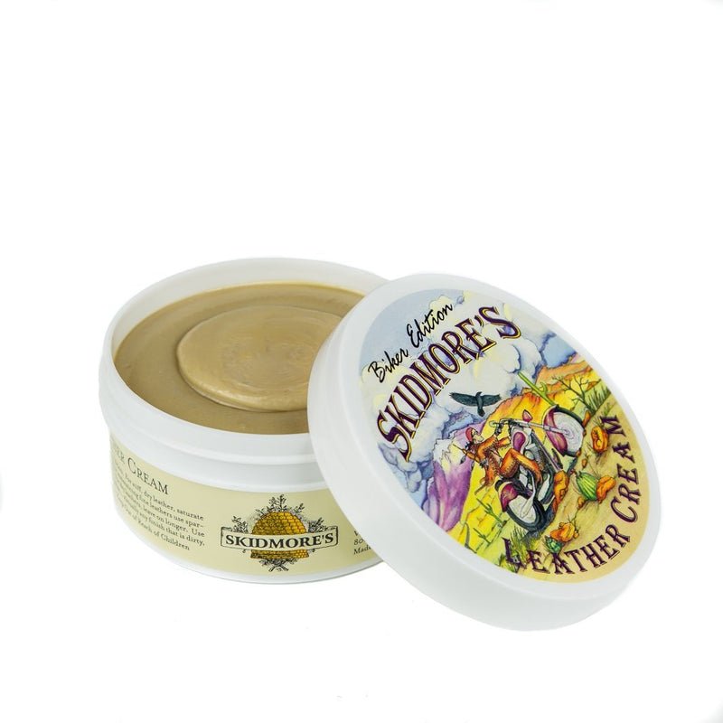  [AUSTRALIA] - Skidmore's Biker Edition Leather Cream | All Natural Non Toxic Formula is a Cleaner and Conditioner, Protects your Motorcycle Leather | Made in USA 6 Oz