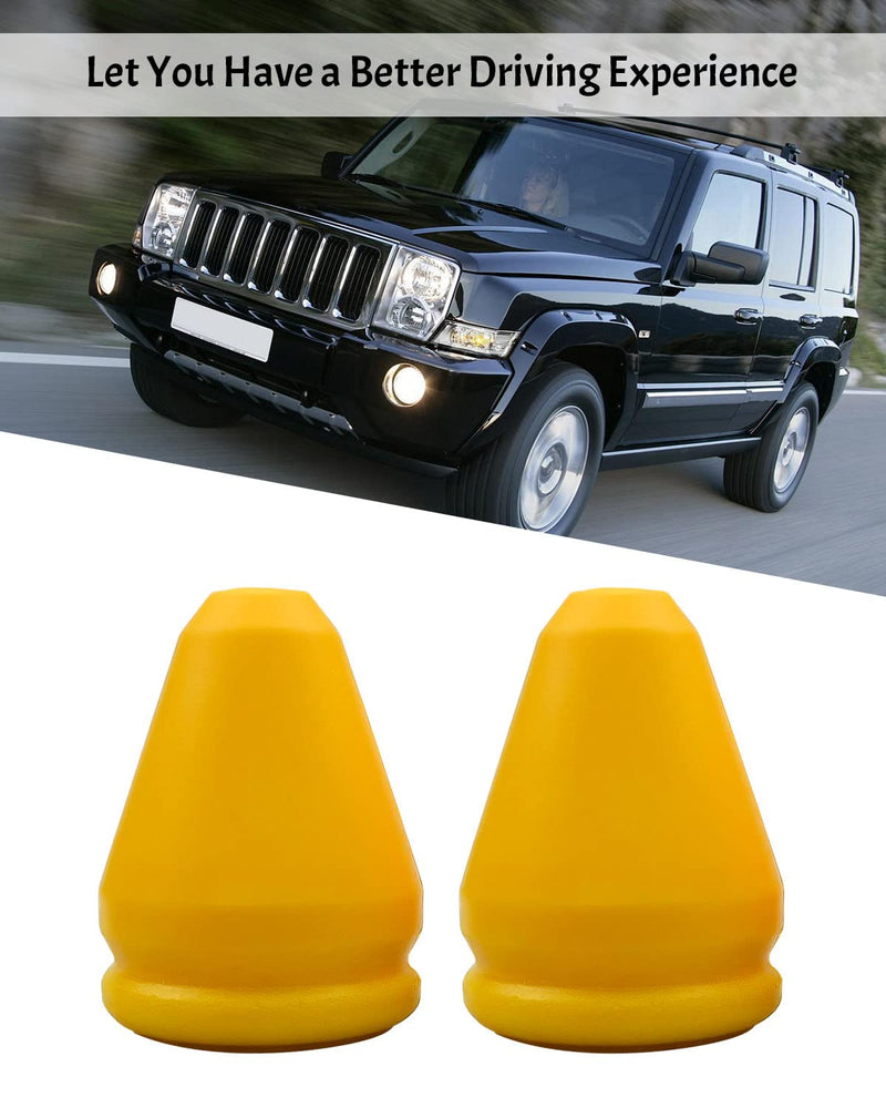 2 Pcs Rear Bump Stop Coil Spring Bumper Stops Fit for Commander 2006-2010 Grand Cherokee WK WH 2005-2010