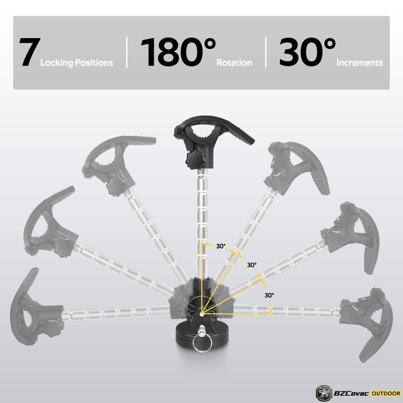 Trolling Motor Stabilizer Support Mount for Minn Kota Terrova/Ulterra/PowerDrive/Riptide, Garmin Force Kraken, MotorGuide Xi5/Xi3/Tour Pro - Shock Absorber, Reduce Bounce - Adjustable Aluminum Rod