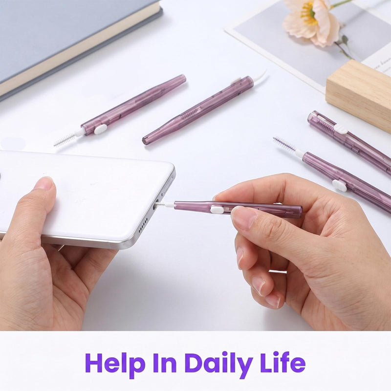 20PCS Phone Charge Port Cleaning Tool Kit, Cell Phone Cleaning Kit | Dual Sided Anti Clogging Nylon Brushes, Charging Port Mini Brushes Cleaner for Phone, Speaker, Receiver, Tablet, Camera