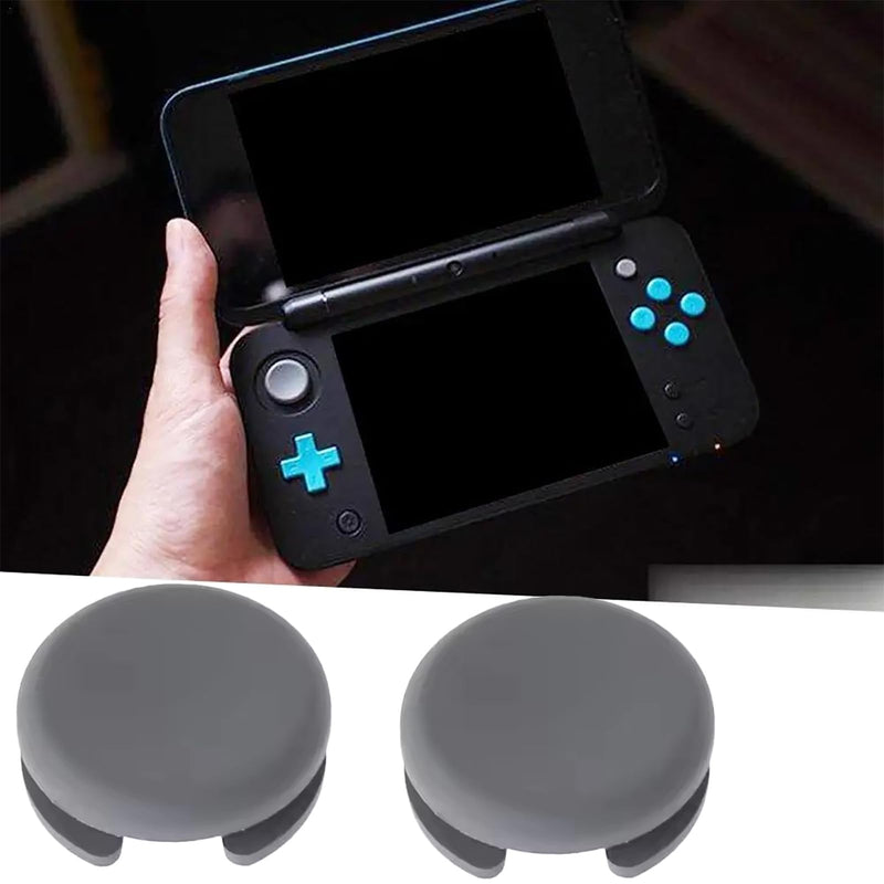 6PCS Thumbstick Analog Stick Caps Joystick Cover Grip for 2DS 3DS XL LL New | Grey Color Replacement repair kits tools screwdriver included